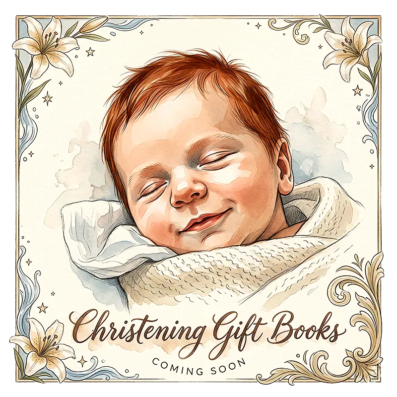 Personalized christening book — coming soon