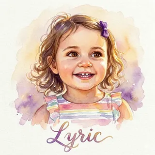 Watercolor storybook illustration of Lyric as the heroine of her personalized Libronauts book