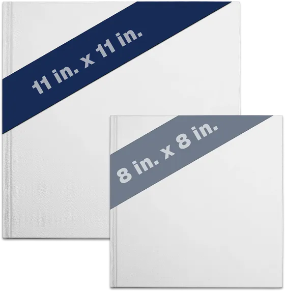 Personalized hardcover children's books in two sizes